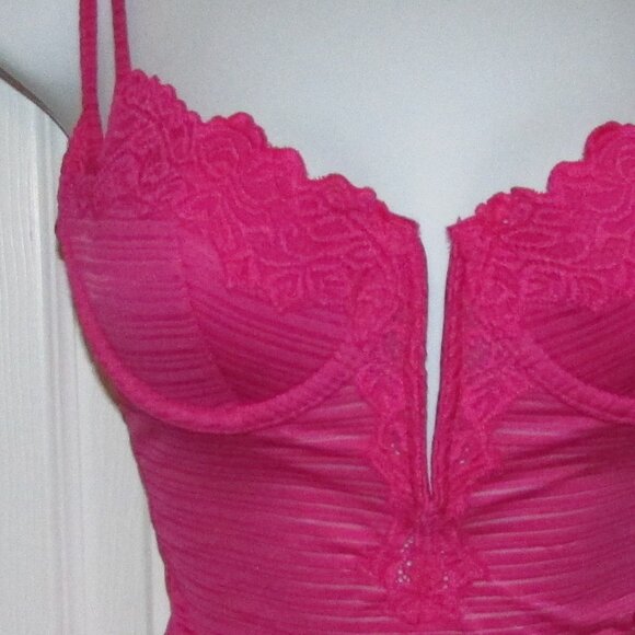 Rene Rofe Sophie B Hot Pink Booty Shorts Corset Set - NEW - Picture 4 of 9